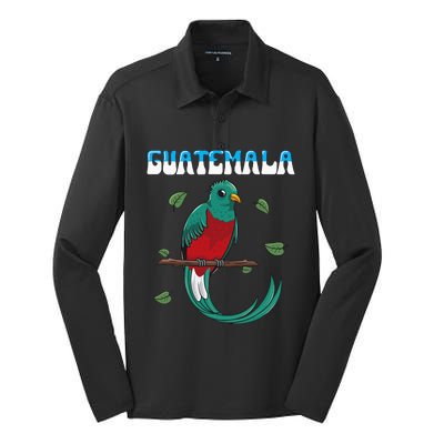 Guatemala Guatemalan Quetzal Silk Touch Performance Long Sleeve Polo