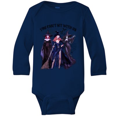 Gang Goth Queens Witches Villain You Can Not Sit With Us Witch Halloween Baby Long Sleeve Bodysuit