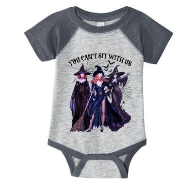 Gang Goth Queens Witches Villain You Can Not Sit With Us Witch Halloween Infant Baby Jersey Bodysuit