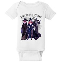 Gang Goth Queens Witches Villain You Can Not Sit With Us Witch Halloween Baby Bodysuit