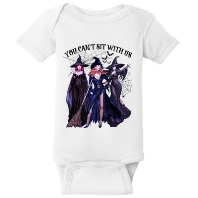 Gang Goth Queens Witches Villain You Can Not Sit With Us Witch Halloween Baby Bodysuit