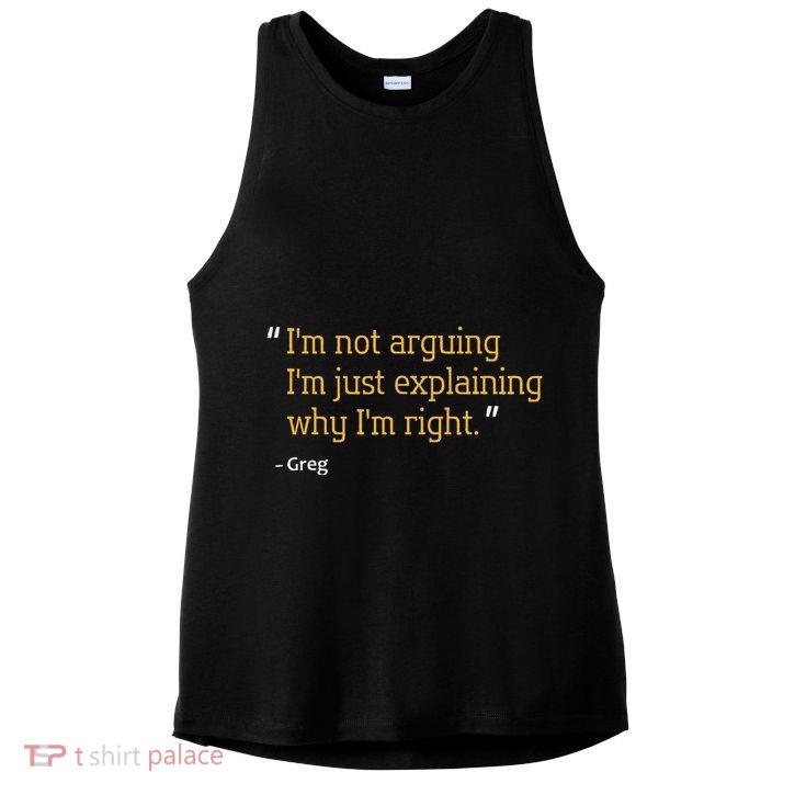 Greg Gift Quote Funny Birthday Personalized Name Idea Ladies PosiCharge Tri-Blend Wicking Tank