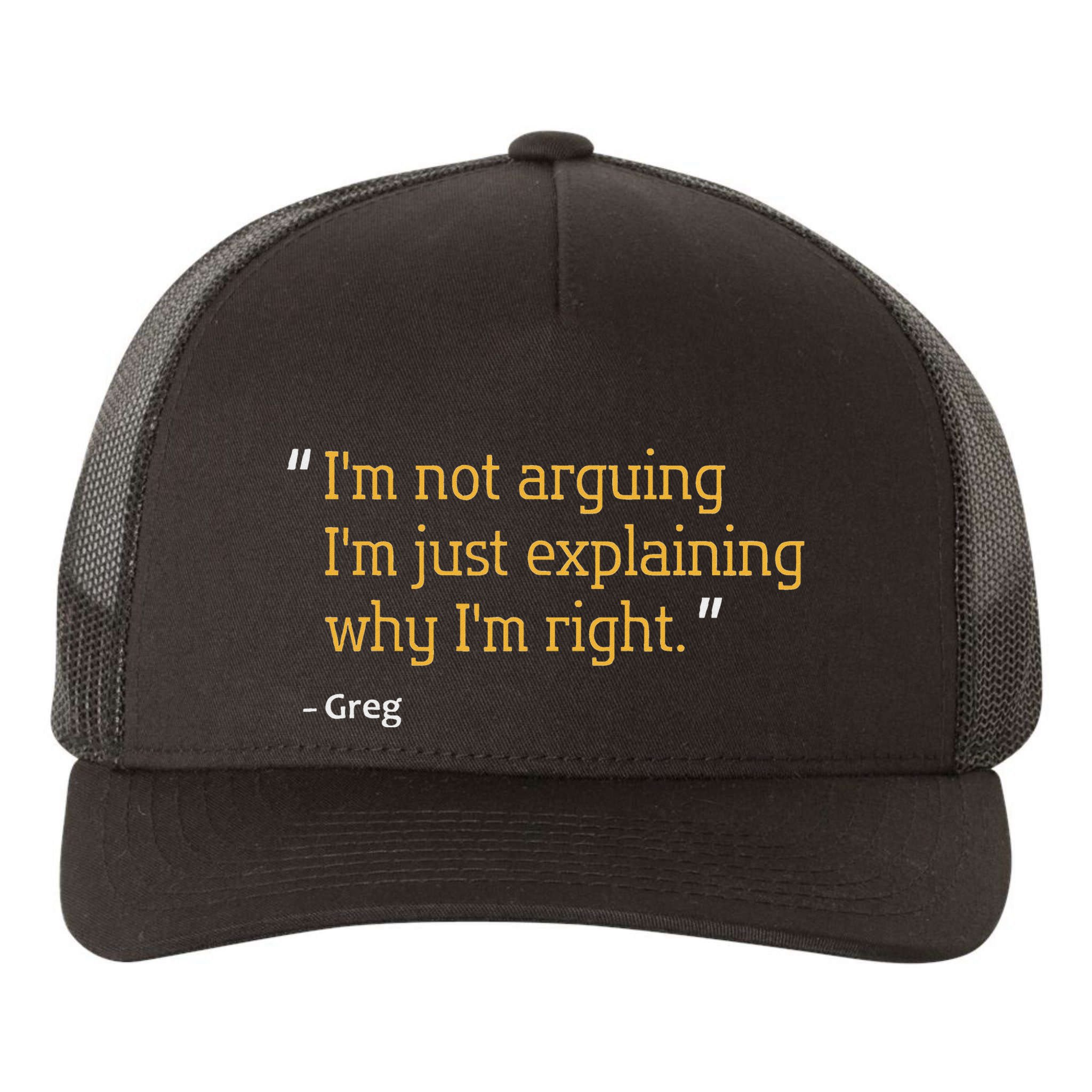 Greg Gift Quote Funny Birthday Personalized Name Idea Yupoong Adult 5-Panel Trucker Hat