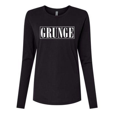 Grunge Womens Cotton Relaxed Long Sleeve T-Shirt