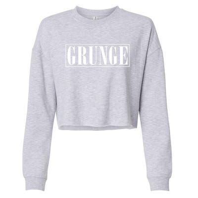 Grunge Cropped Pullover Crew