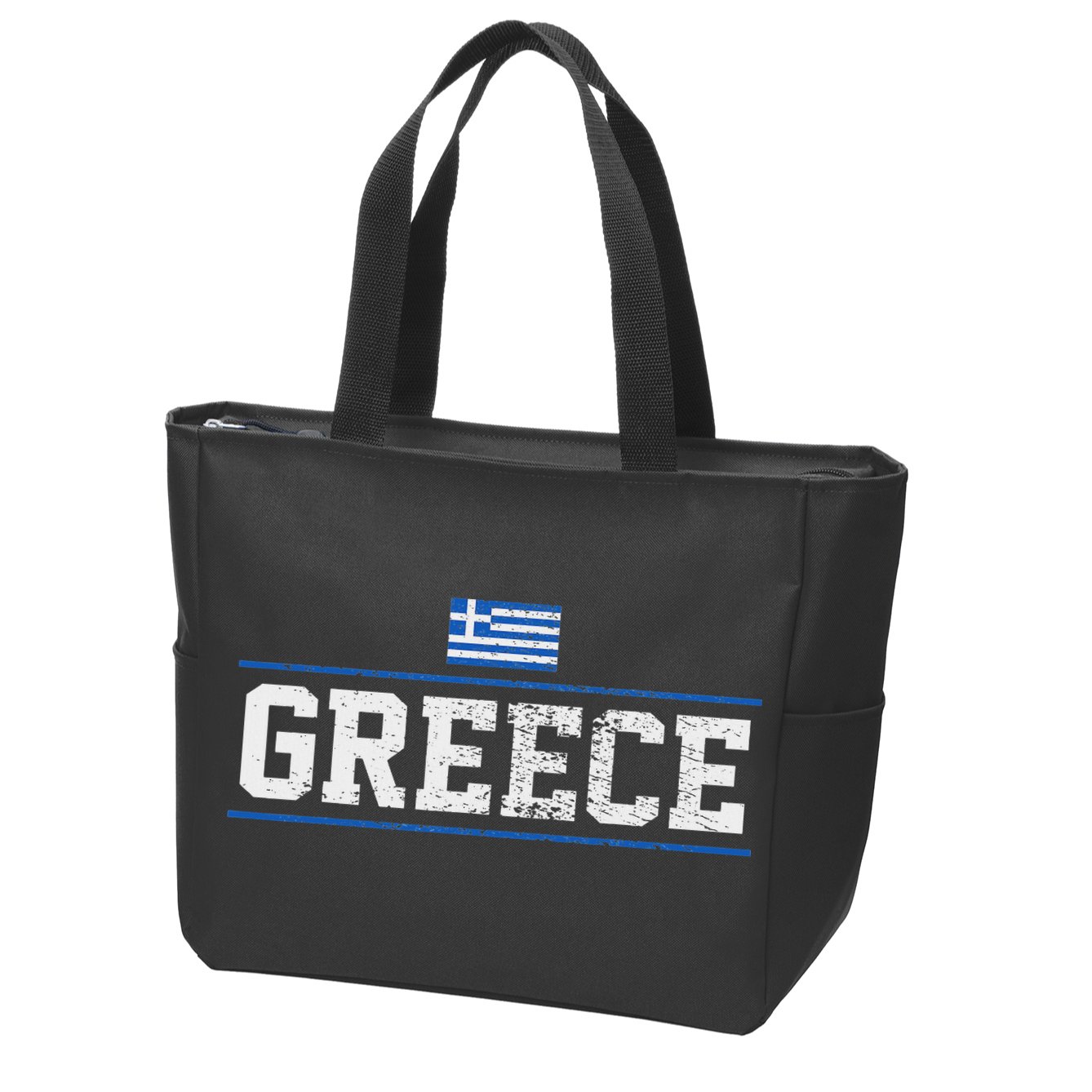 Greece Zip Tote Bag