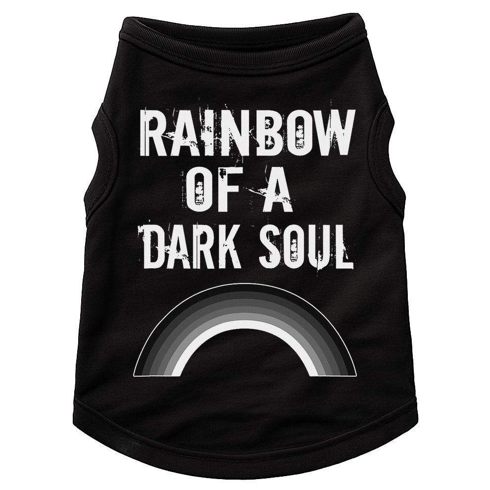 Gothic Grunge Rainbow Of A Dark Soul Goth Occult Doggie Tank