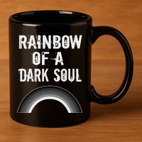 Gothic Grunge Rainbow Of A Dark Soul Goth Occult 11oz C Handle Ceramic Mug