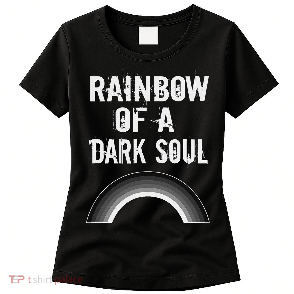 Gothic Grunge Rainbow Of A Dark Soul Goth Occult Womens T-Shirt