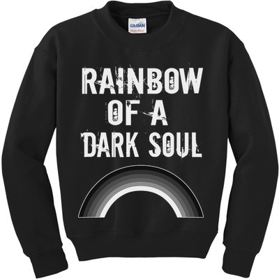 Gothic Grunge Rainbow Of A Dark Soul Goth Occult Kids Sweatshirt
