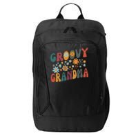 Groovy Grandma Retro Colorful Flowers Grandmother City Backpack