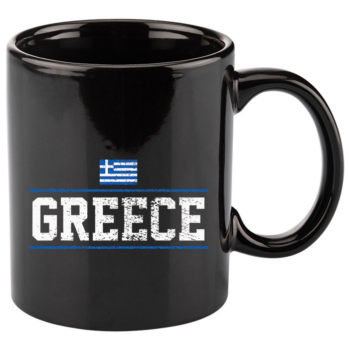 Greece 11oz C Handle Ceramic Mug