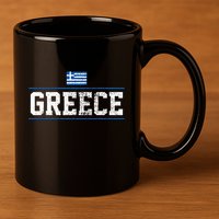 Greece 11oz C Handle Ceramic Mug