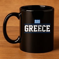 Greece 11oz C Handle Ceramic Mug