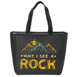 Geology Geologist Rockhound Rockhounding Retro Zip Tote Bag