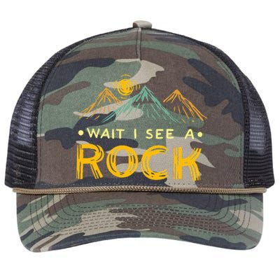 Geology Geologist Rockhound Rockhounding Retro Retro Rope Trucker Hat Cap