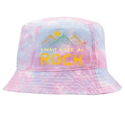 Geology Geologist Rockhound Rockhounding Retro Tie-Dyed Bucket Hat