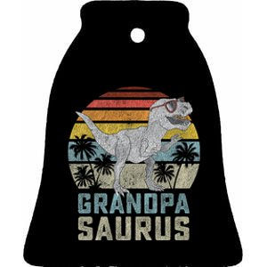 Grandpasaurus Ceramic Bell Ornament