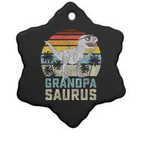 Grandpasaurus Ceramic Star Ornament