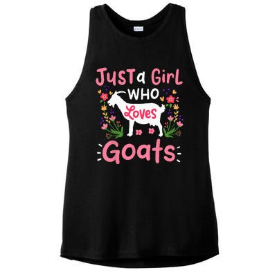 Goats Goat Rancher Farm Ladies PosiCharge Tri-Blend Wicking Tank