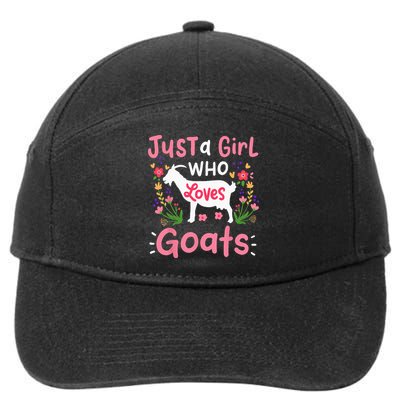 Goats Goat Rancher Farm 7-Panel Snapback Hat