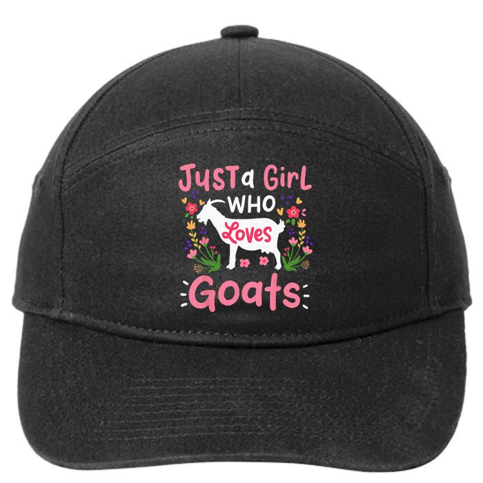 Goats Goat Rancher Farm 7-Panel Snapback Hat