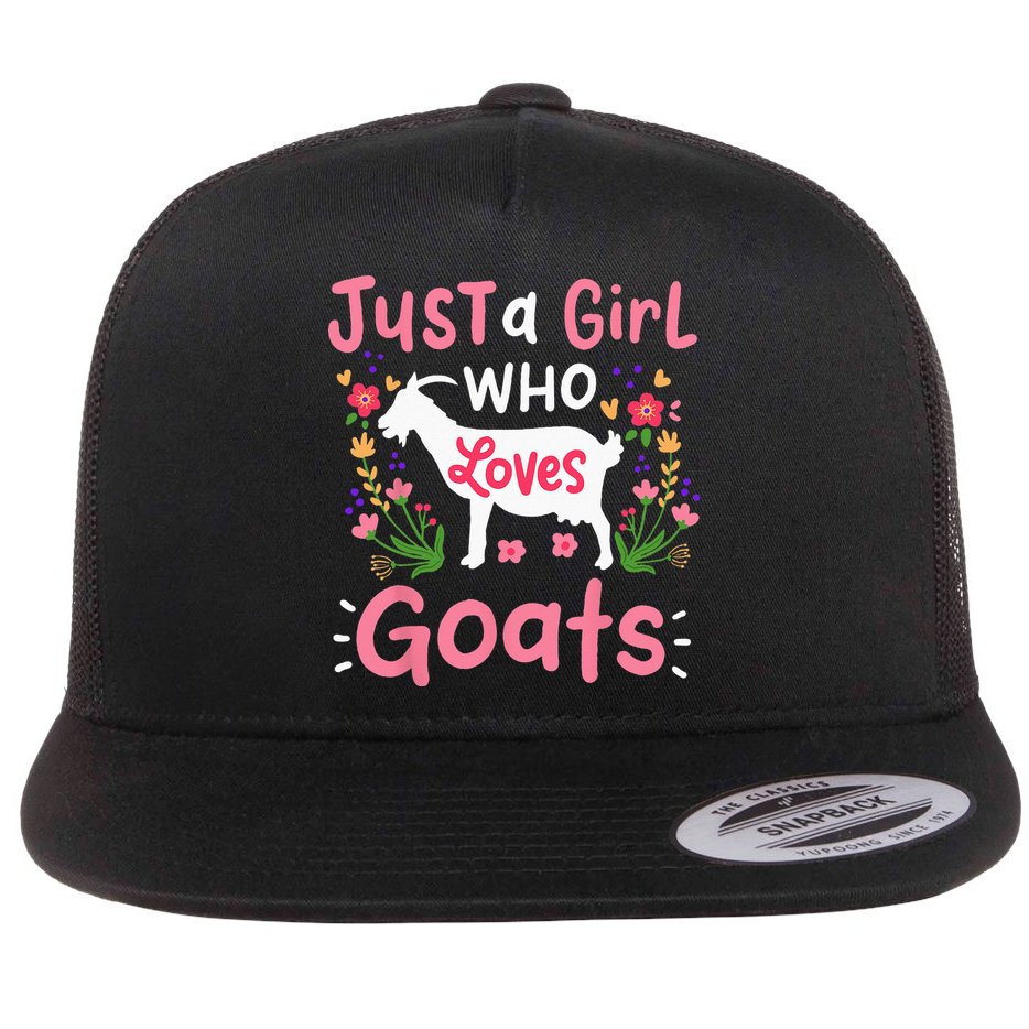 Goats Goat Rancher Farm Flat Bill Trucker Hat