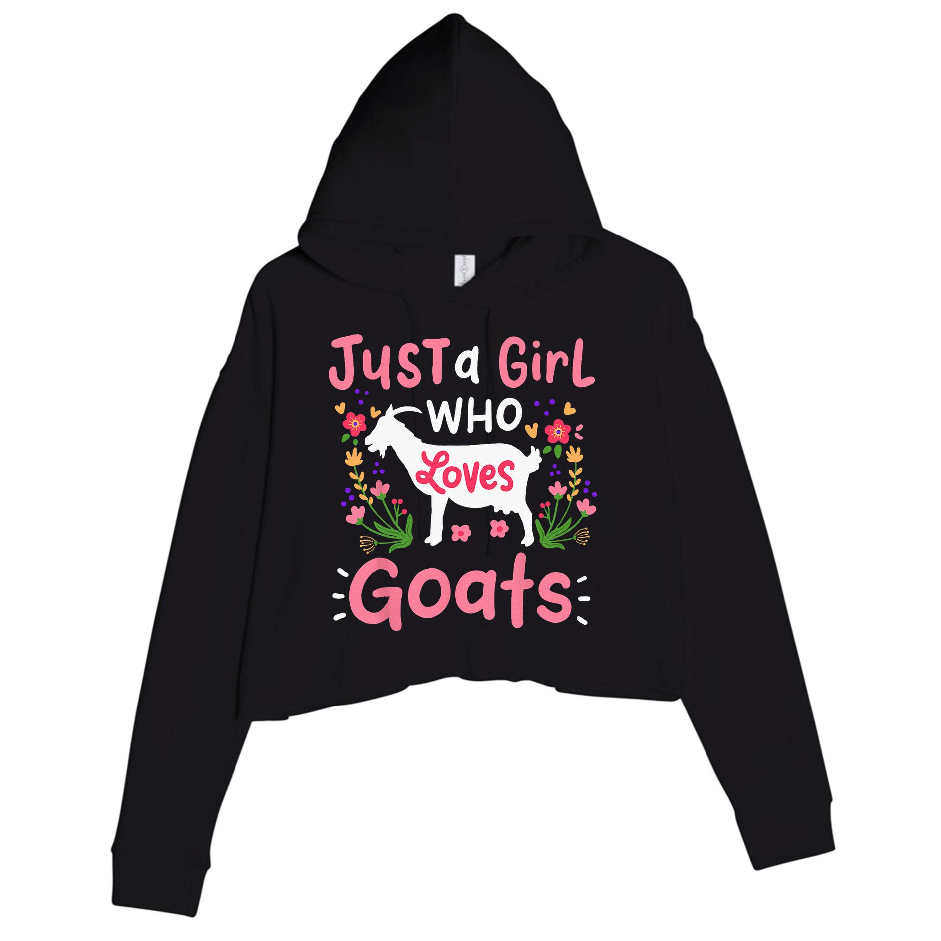 Goats Goat Rancher Farm Crop Fleece Hoodie