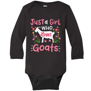 Goats Goat Rancher Farm Baby Long Sleeve Bodysuit