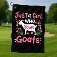 Goats Goat Rancher Farm Golf Towel