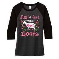 Goats Goat Rancher Farm Women's Tri-Blend 3/4-Sleeve Raglan Shirt