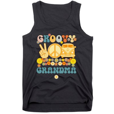 Groovy Grandma Retro Matching Family Baby Shower Tank Top