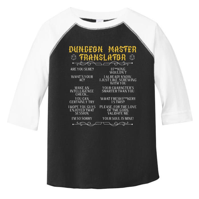 GamingmasterBoard Game Role Player Dungeon Toddler Fine Jersey T-Shirt