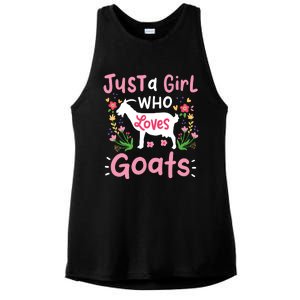 Goats Goat Rancher Farm Ladies PosiCharge Tri-Blend Wicking Tank