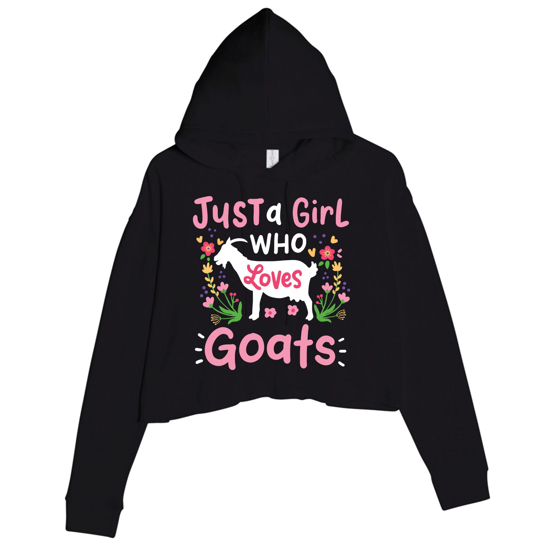 Goats Goat Rancher Farm Crop Fleece Hoodie