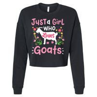Goats Goat Rancher Farm Cropped Pullover Crew