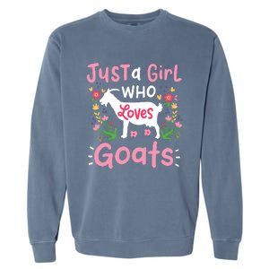 Goats Goat Rancher Farm Garment-Dyed Sweatshirt