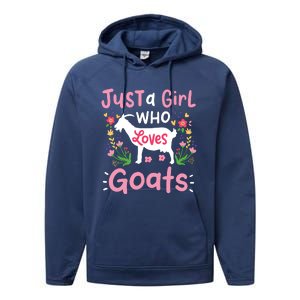 Goats Goat Rancher Farm Performance Fleece Hoodie