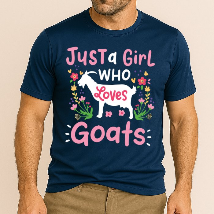 Goats Goat Rancher Farm Cooling Performance Crew T-Shirt
