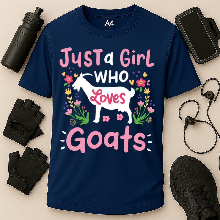 Goats Goat Rancher Farm Cooling Performance Crew T-Shirt