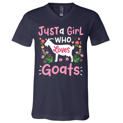 Goats Goat Rancher Farm V-Neck T-Shirt