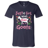 Goats Goat Rancher Farm V-Neck T-Shirt