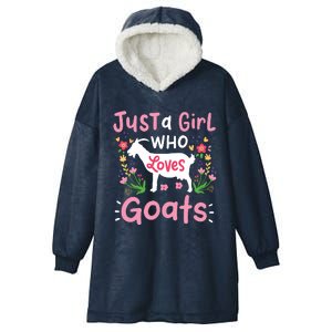 Goats Goat Rancher Farm Hooded Wearable Blanket