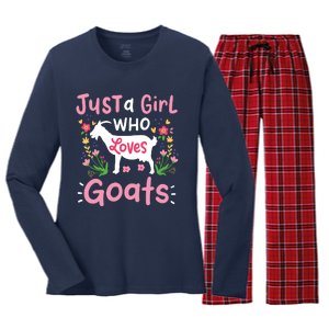 Goats Goat Rancher Farm Women's Long Sleeve Flannel Pajama Set 