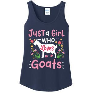 Goats Goat Rancher Farm Ladies Essential Tank