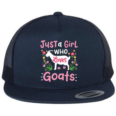 Goats Goat Rancher Farm Flat Bill Trucker Hat