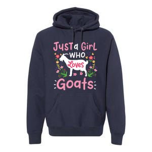 Goats Goat Rancher Farm Premium Hoodie