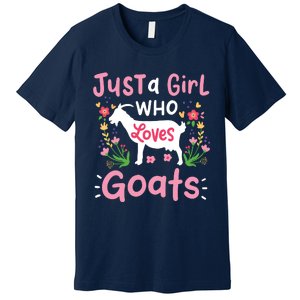 Goats Goat Rancher Farm Premium T-Shirt