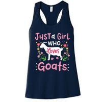 Goats Goat Rancher Farm Women's Racerback Tank