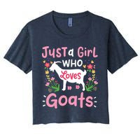 Goats Goat Rancher Farm Women's Crop Top Tee
